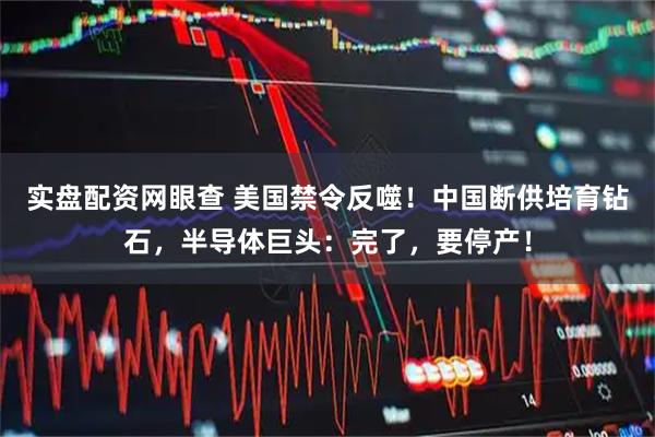 实盘配资网眼查 美国禁令反噬！中国断供培育钻石，半导体巨头：完了，要停产！